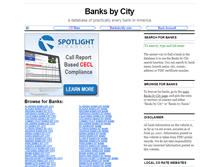 Tablet Screenshot of banksbycity.com